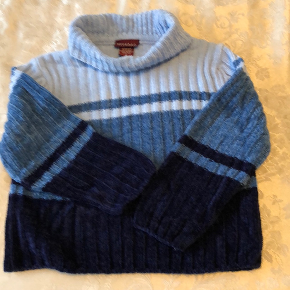 NEVADA VERY SOFT GIRLS’ SOFT LOOSE COWEL TURTLENECK PULLOVER SWEATER SIZE 5 #092